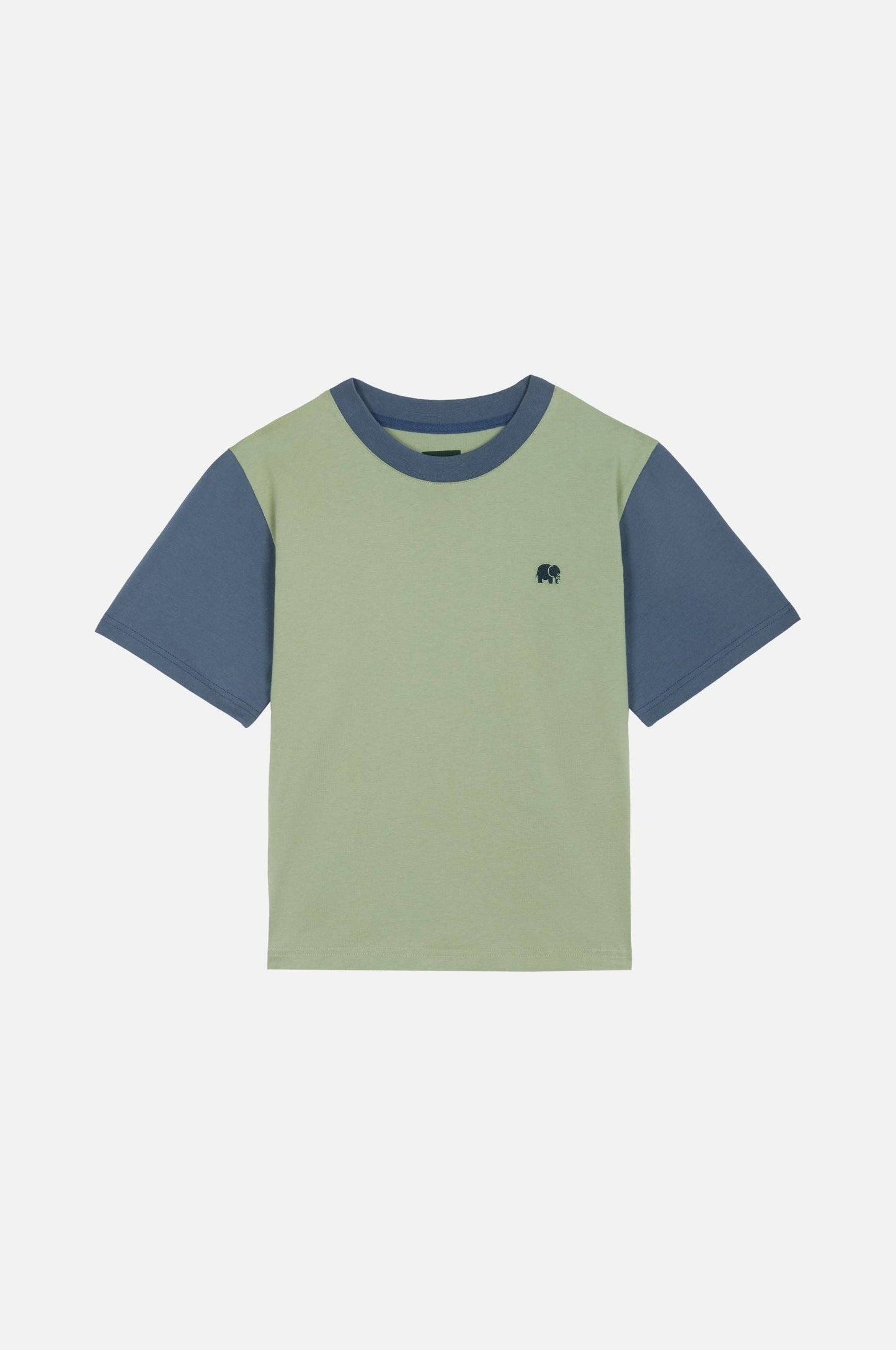 Women’S Color Block T-Shirt Salted Moss