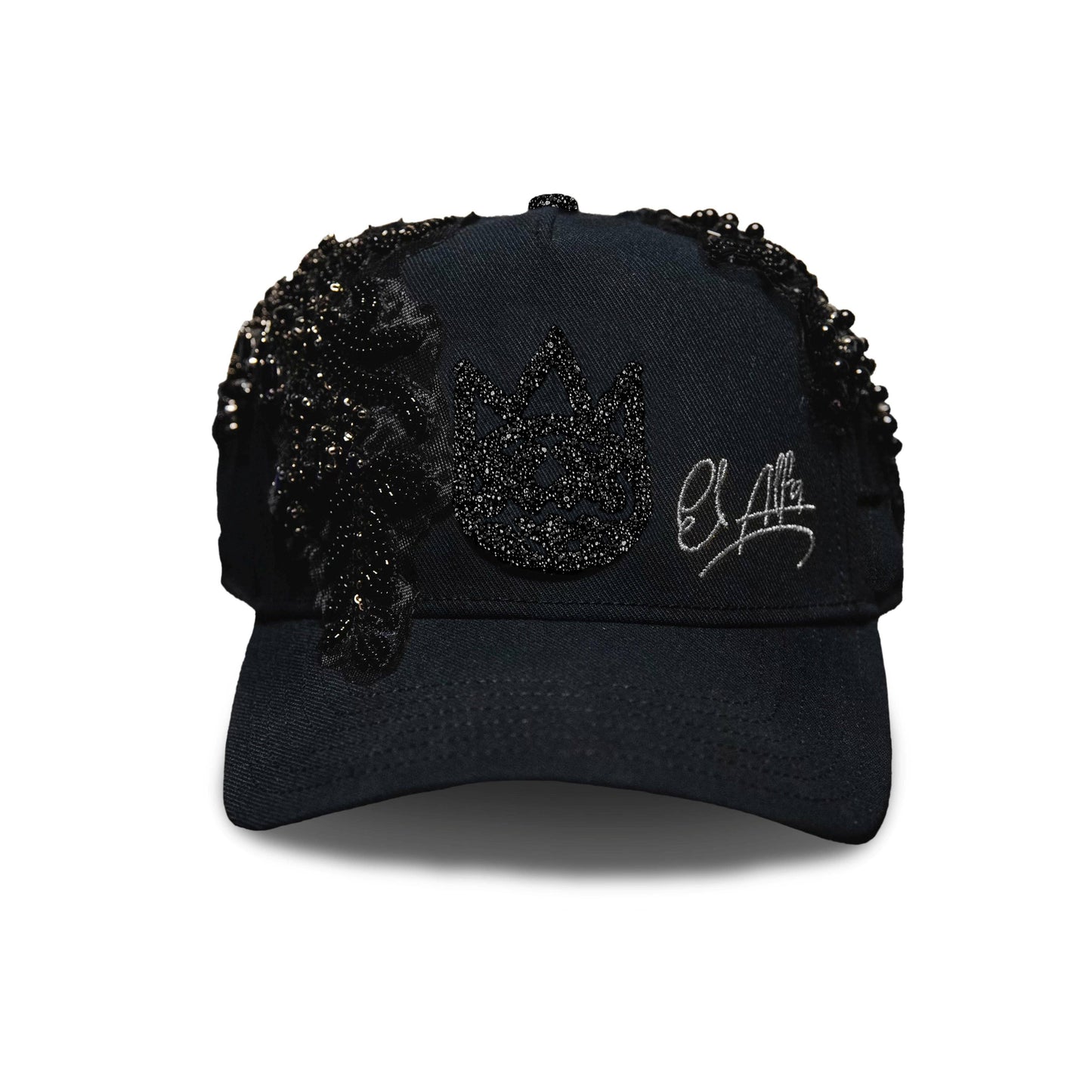 Cult X El Alfa Premium Snapback Trucker Hat in Black