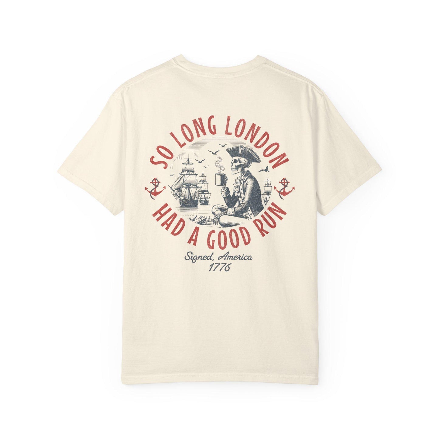 4th July Long London 1776 Front Back Tee Skeleton Patrio Independence Day (5)