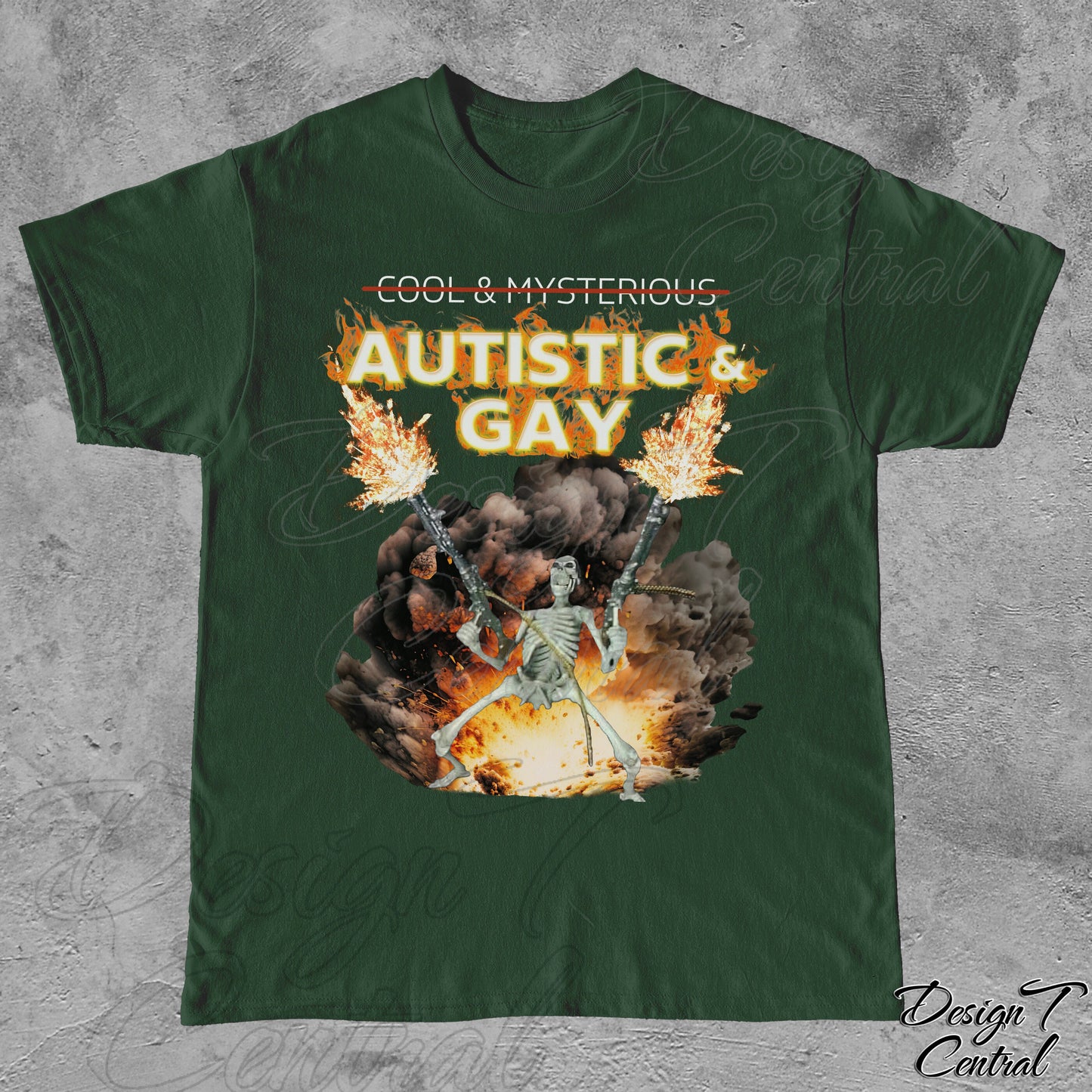 Autistic Gay Skeleton Explosion Unisex T-shirt, Sweatshirt, Hoodie (5)