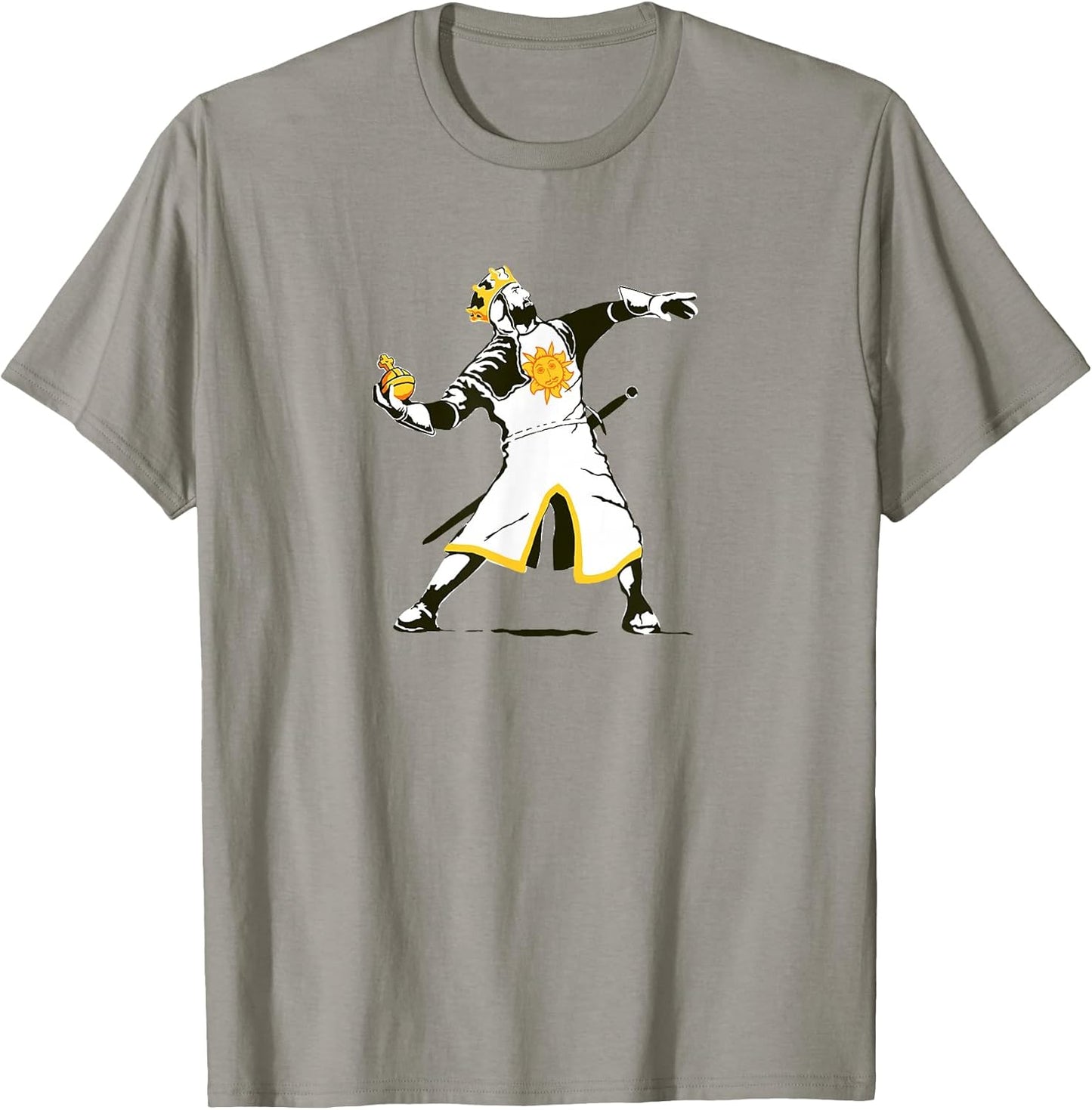 King Arthur lobbeth Thy holy Hand Grenade Funny Graffiti Art T-Shirt