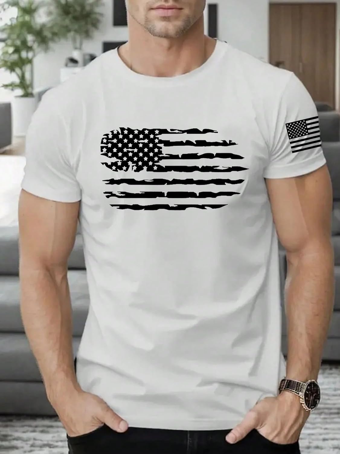 Men T Shirt, Short Sleeve Tee, Sizes S-XL