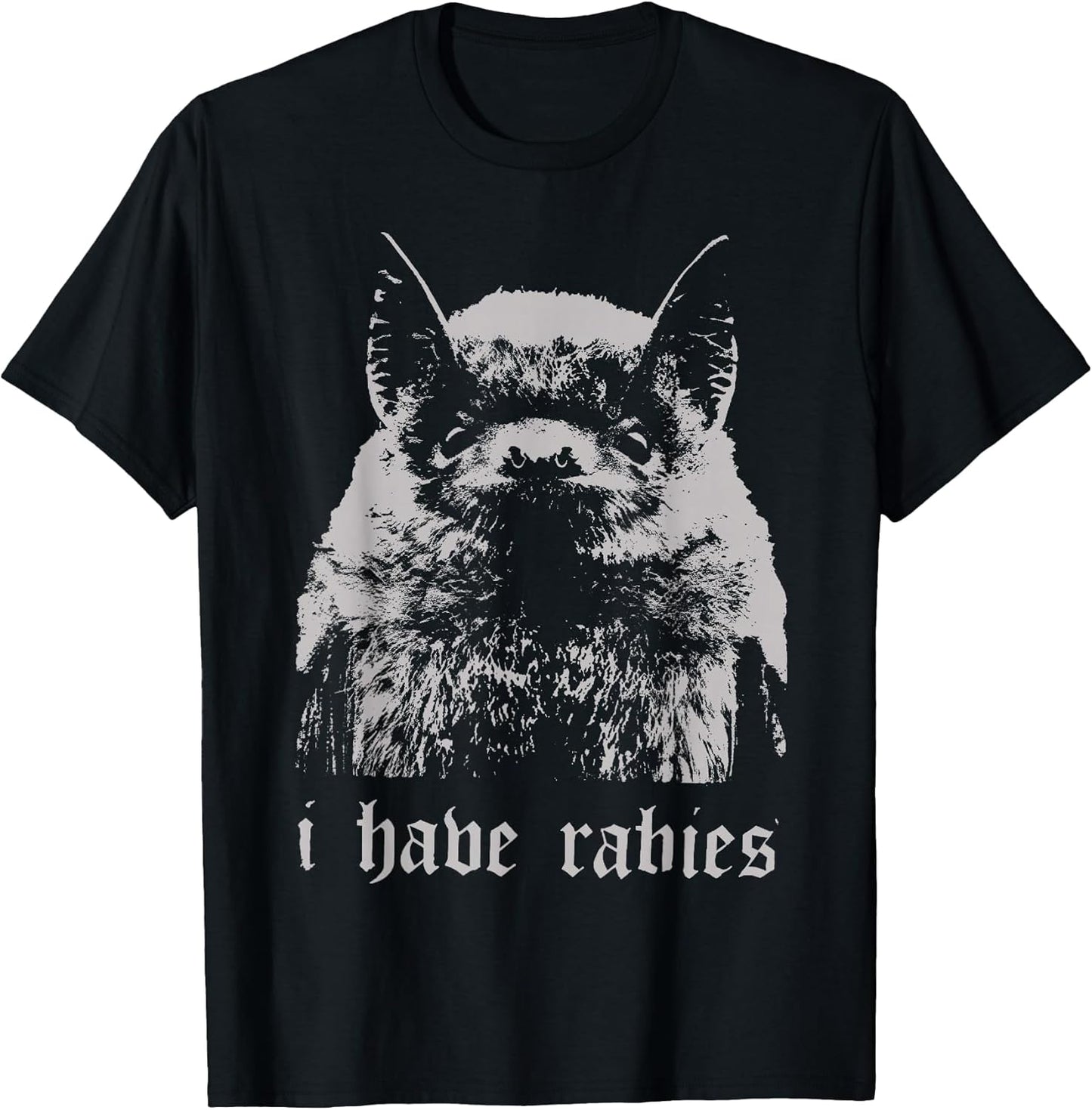 Vintage I Have Rabies Bat Funny Meme Quotes T-Shirt