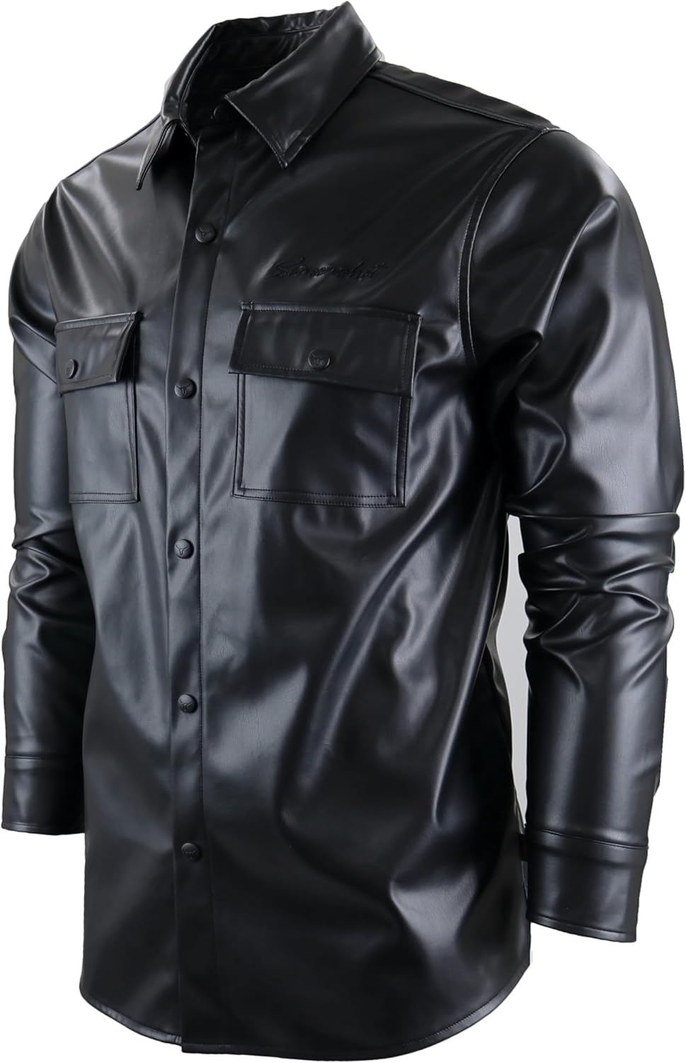 Tracksuits 3202 Mens PU Urban Premium Track Set Vegan Leather Athletic Streetwear Fashion Suit