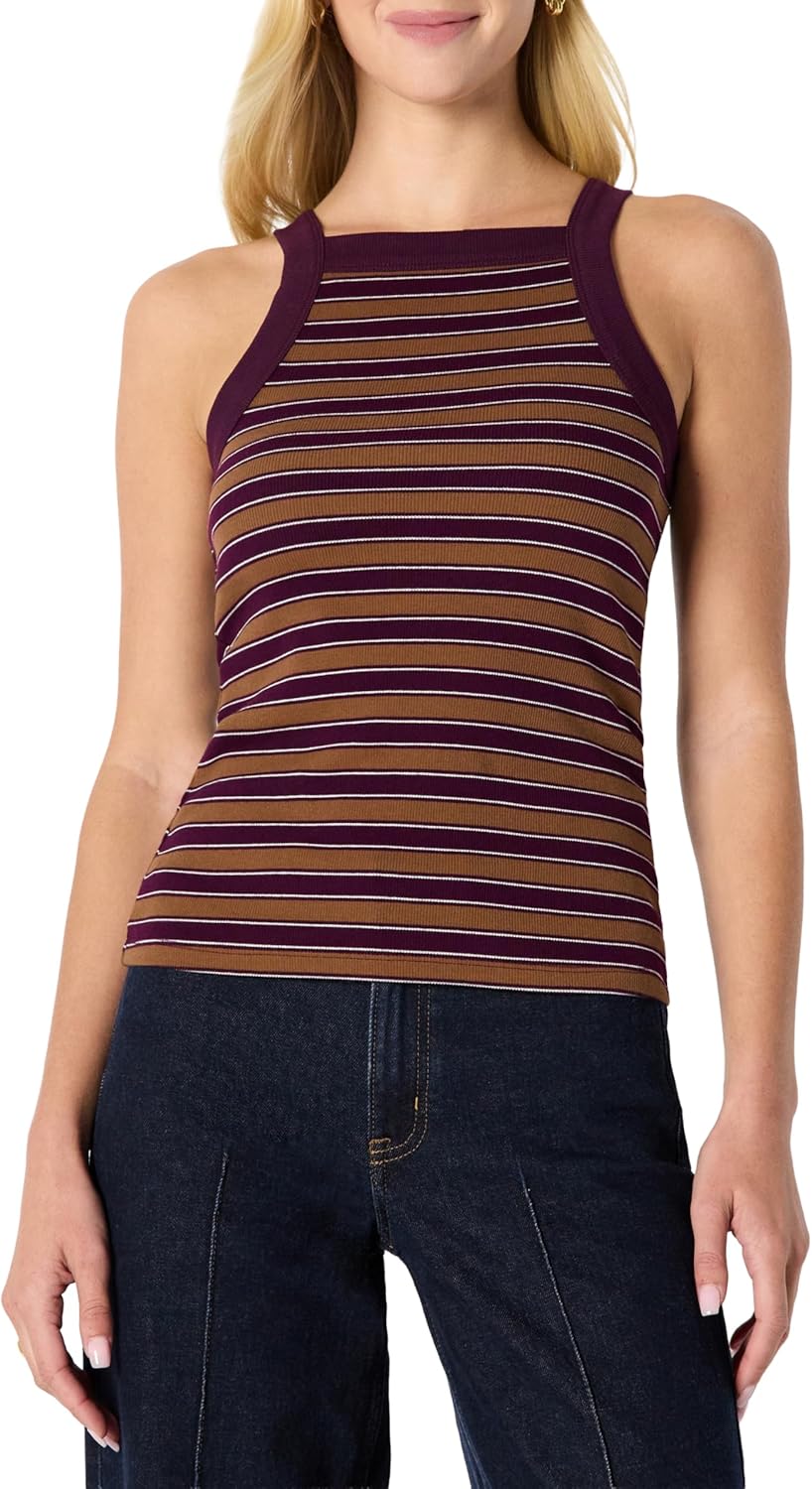 Women's (Demi's Pick) Slim-Fit Stretch Rib High-Neck Tank with Consistent Stretch
