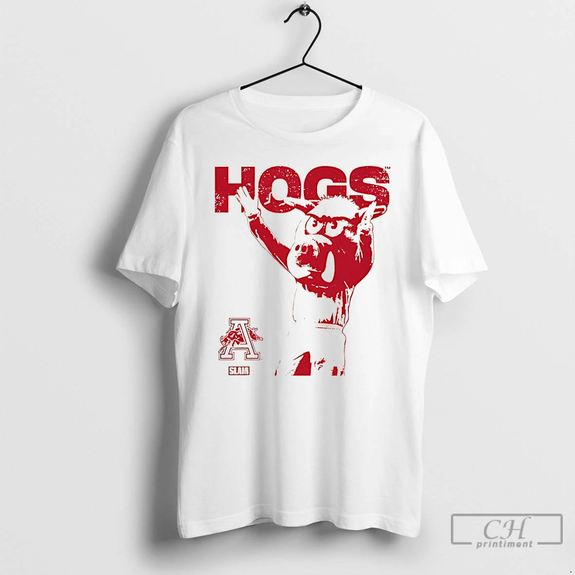 Classic Arkansas Hogs Mascot Mode Slam Graphic