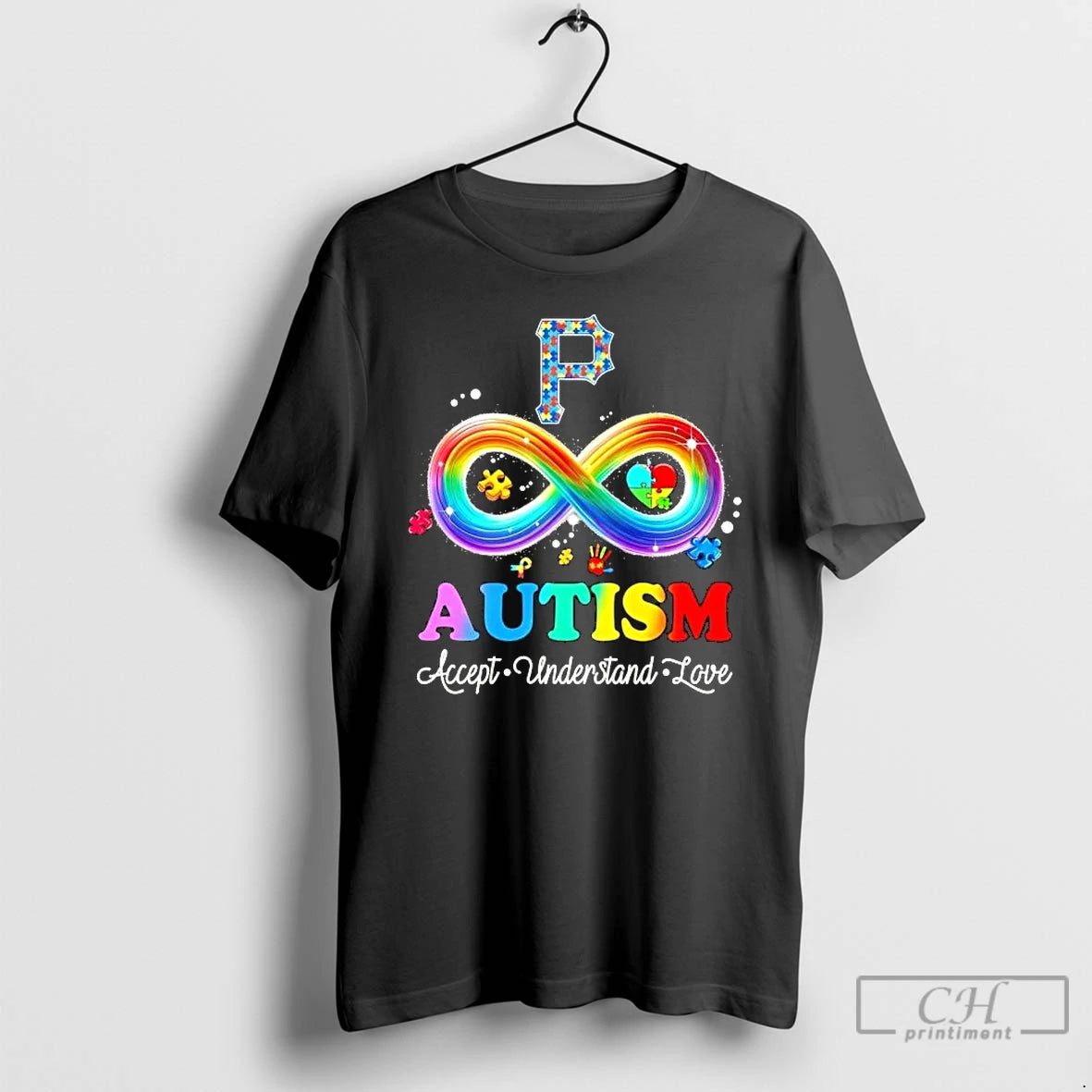 Classic Autism Accept Understand Love Pittsburgh Pirates Baseball Logo Colors