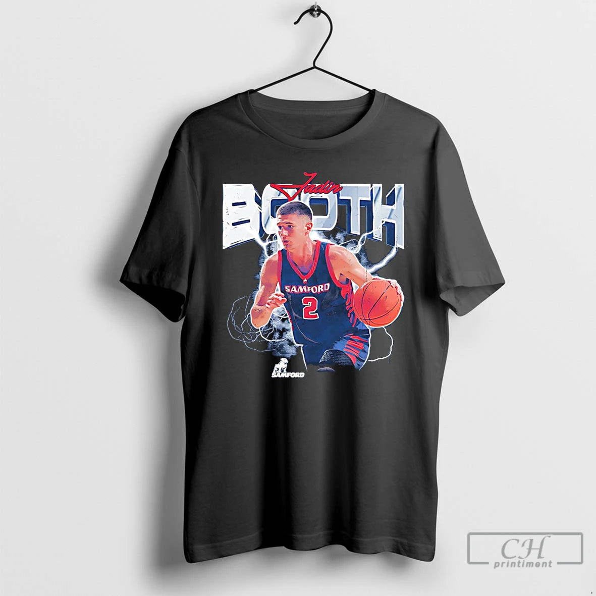 Classic Jadin Booth Samford Basketball Ncaa Graphic 26