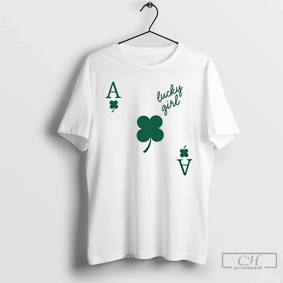 Classic Lucky Girl Clover Ace Four Leaf Clover