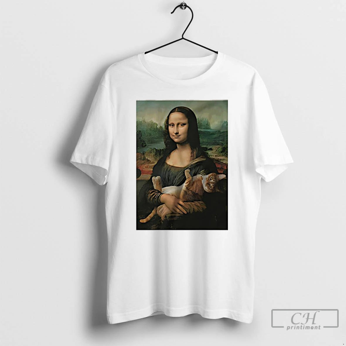 Classic Mona Lisa And Cat Funny