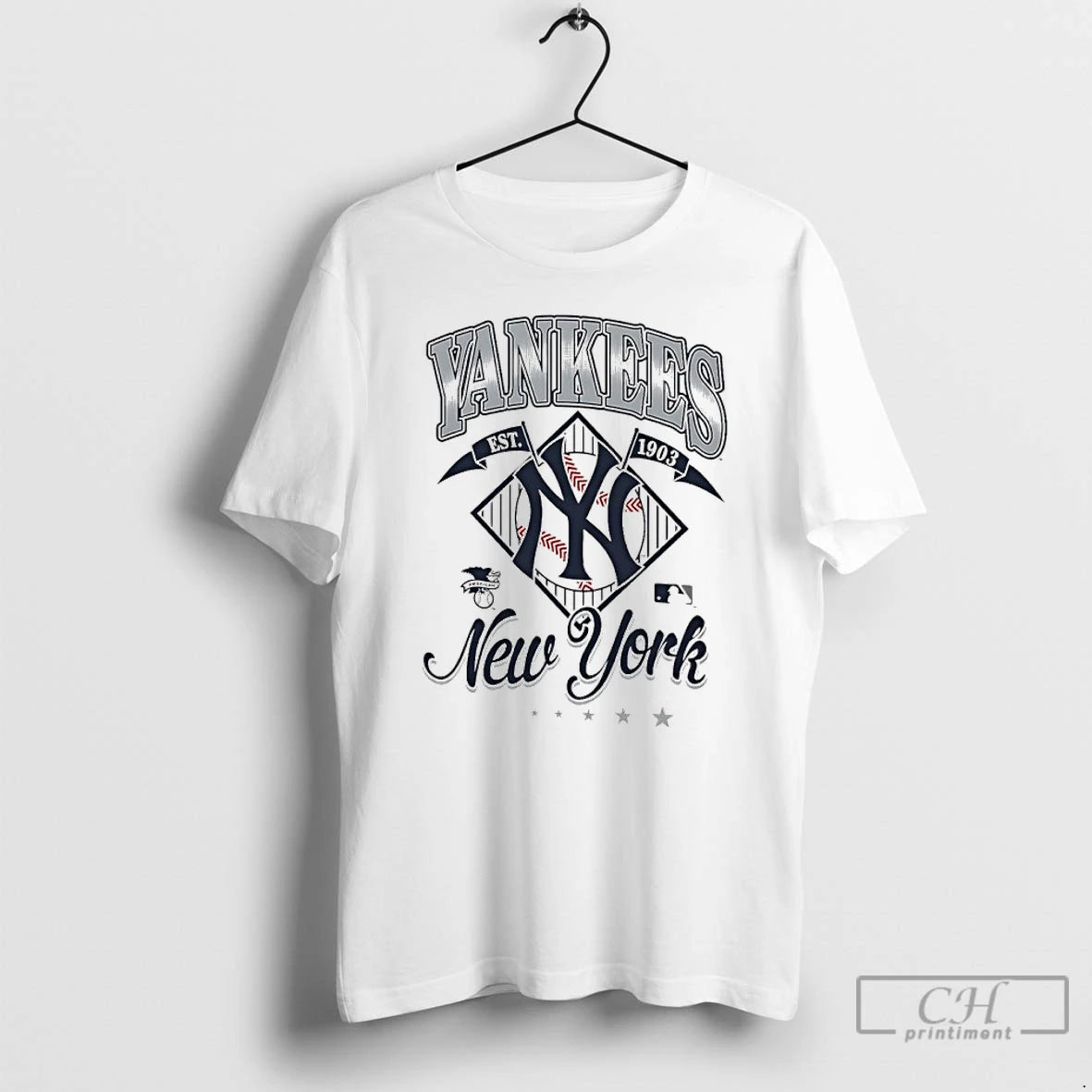 Classic New York Yankees 1903 American League Logo Graphic