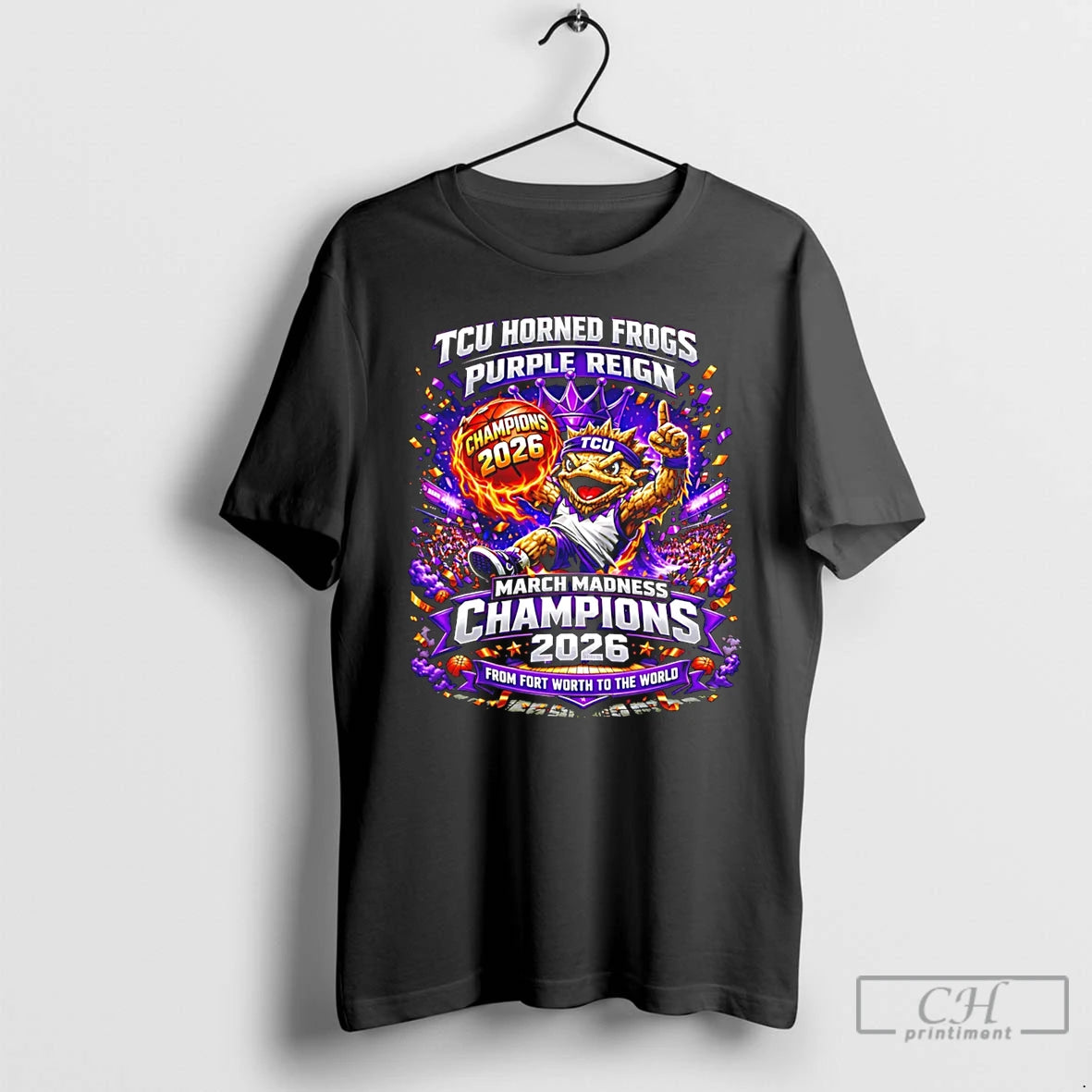 Classic Tcu Horned Frogs Purple Reign March Madness Champions 2026