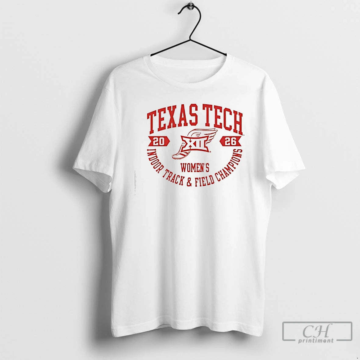 Classic Texas Tech Red Raiders Big 12 2026 Womens Indoor Track Field Champions T Shirts