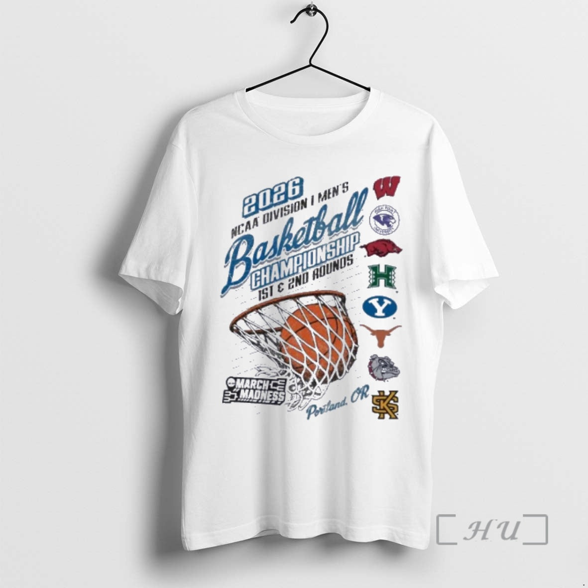 Officials 2026 Ncaa Di Mens Basketball Championship Regional 8 Teams Portland Oregon Premium T Shirts