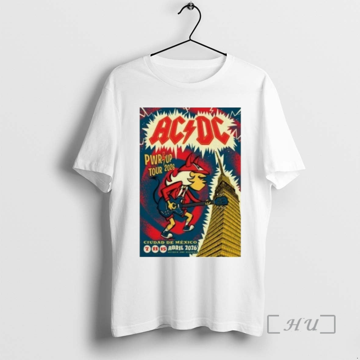 Officials Ac Dc Estadio Gnp Seguros Mexico Apr 7 11 15 2026 Premium T Shirts