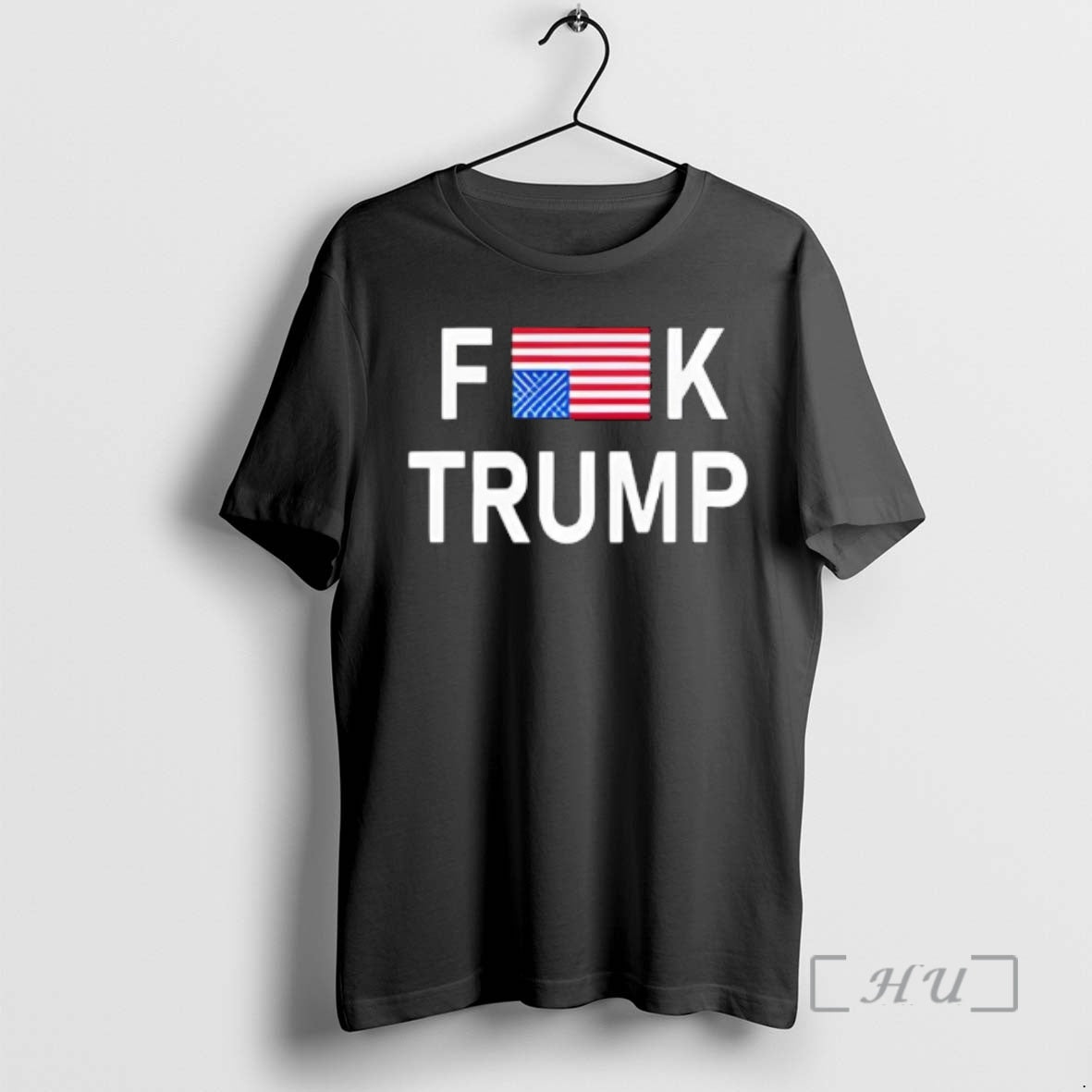Officials Anti Trump Protest Sign American Flag