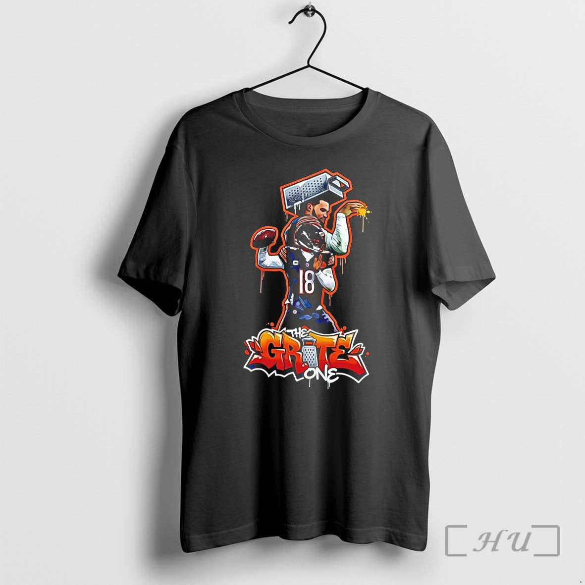 Officials Caleb Williams Chicago Bears The Grite One Paint Tee