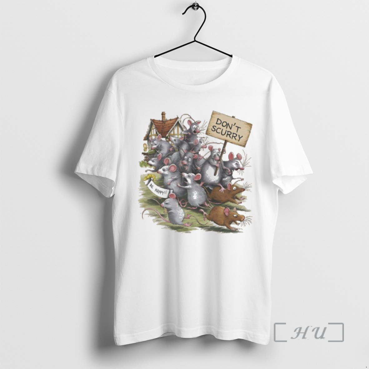 Officials Dont Scurry Be Happy Mouse Graphic