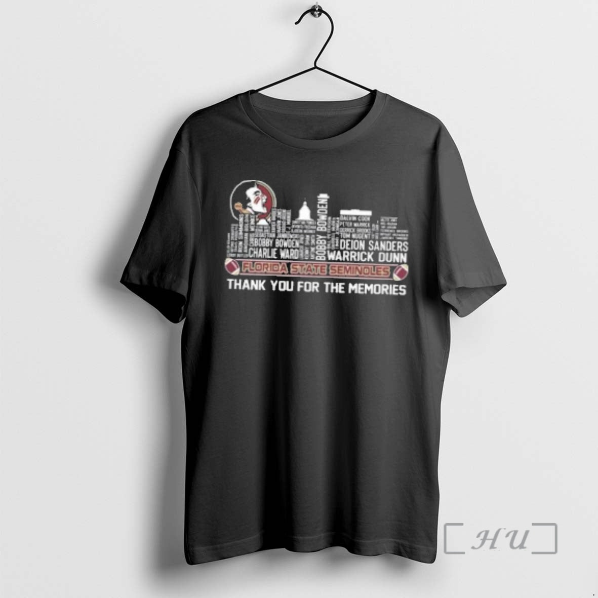 Officials Florida State Seminoles Skyline Names Thank You For The Memories 2025 Premium T Shirts