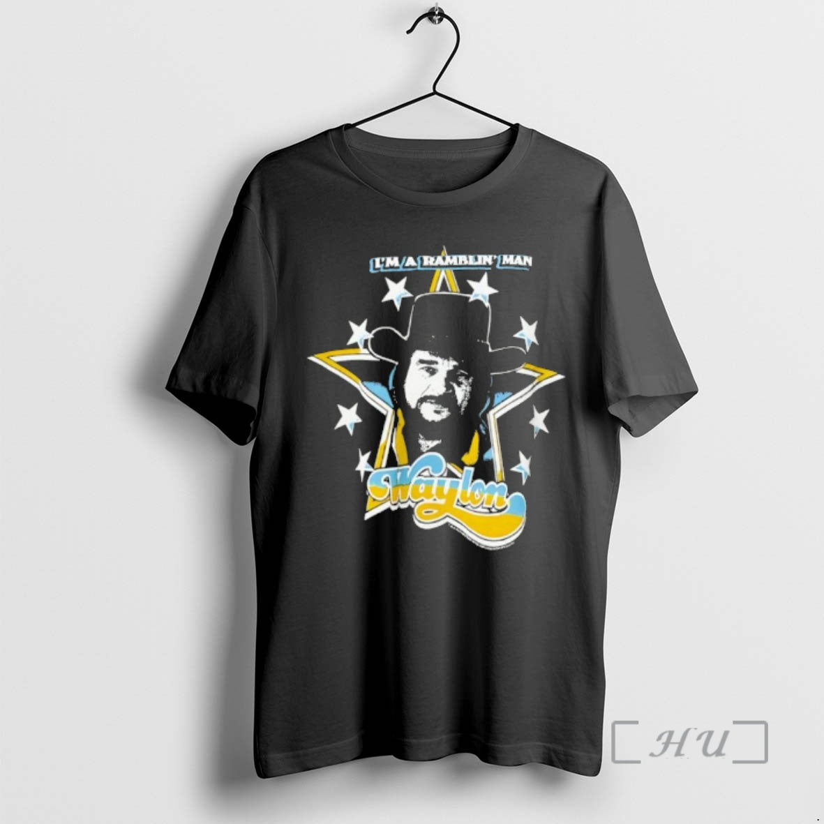 Officials Im A Ramblin Man Waylon Jennings Star Graphic