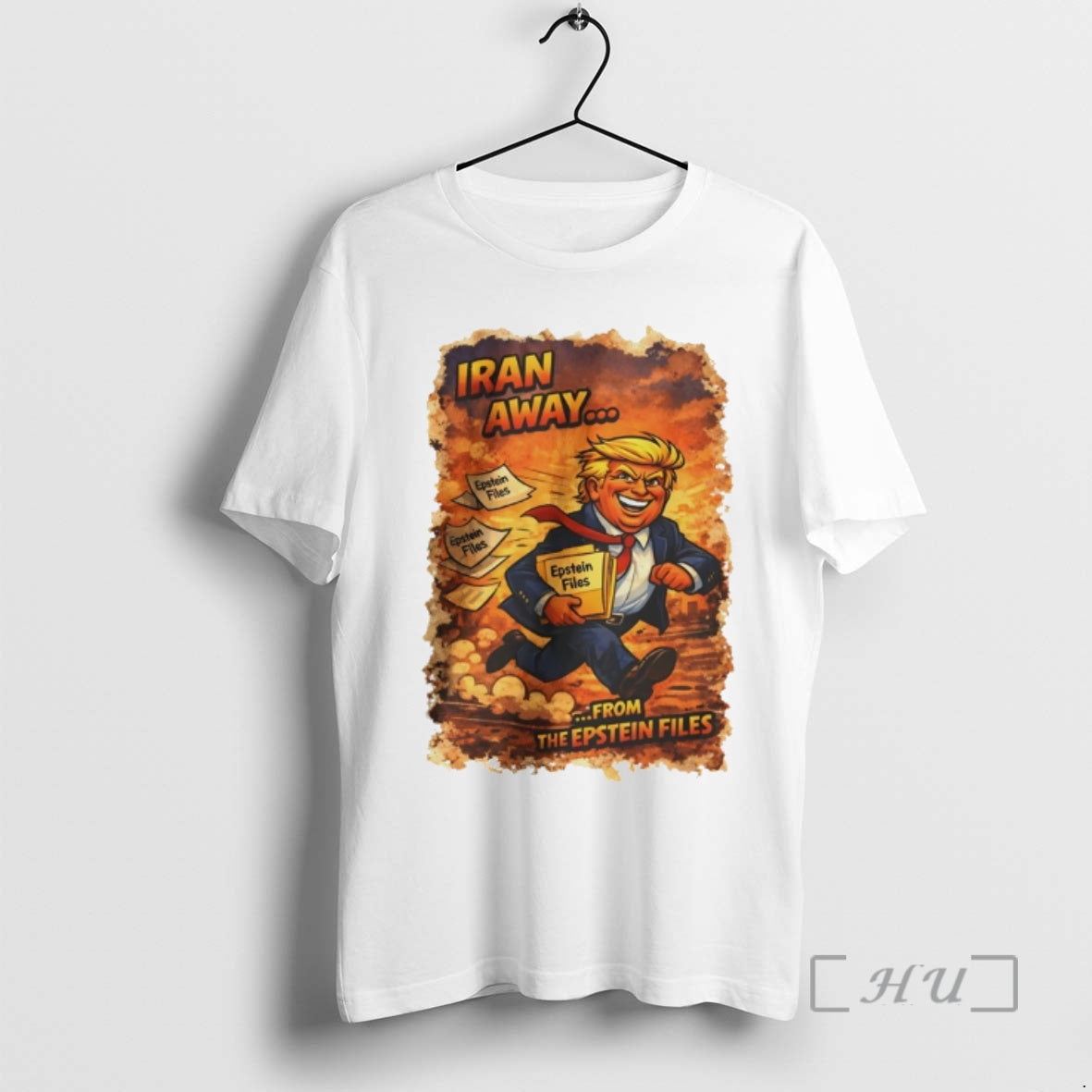 Officials Iran Away From The Epstein Files Trump Cartoon Political
