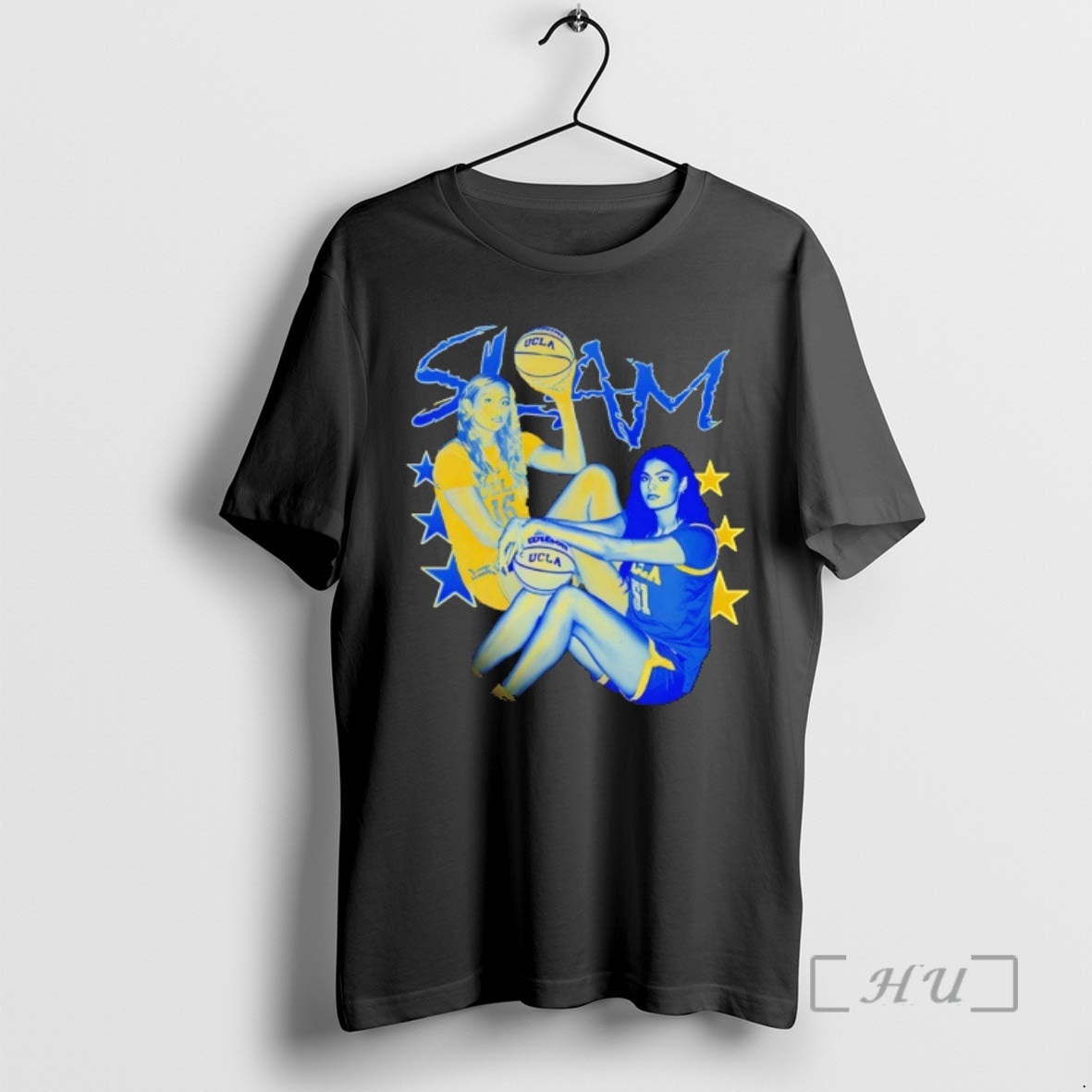 Officials Lauren Betts And Sienna Betts Ucla Bruins Basketball Slam 90s Style Premium T Shirts