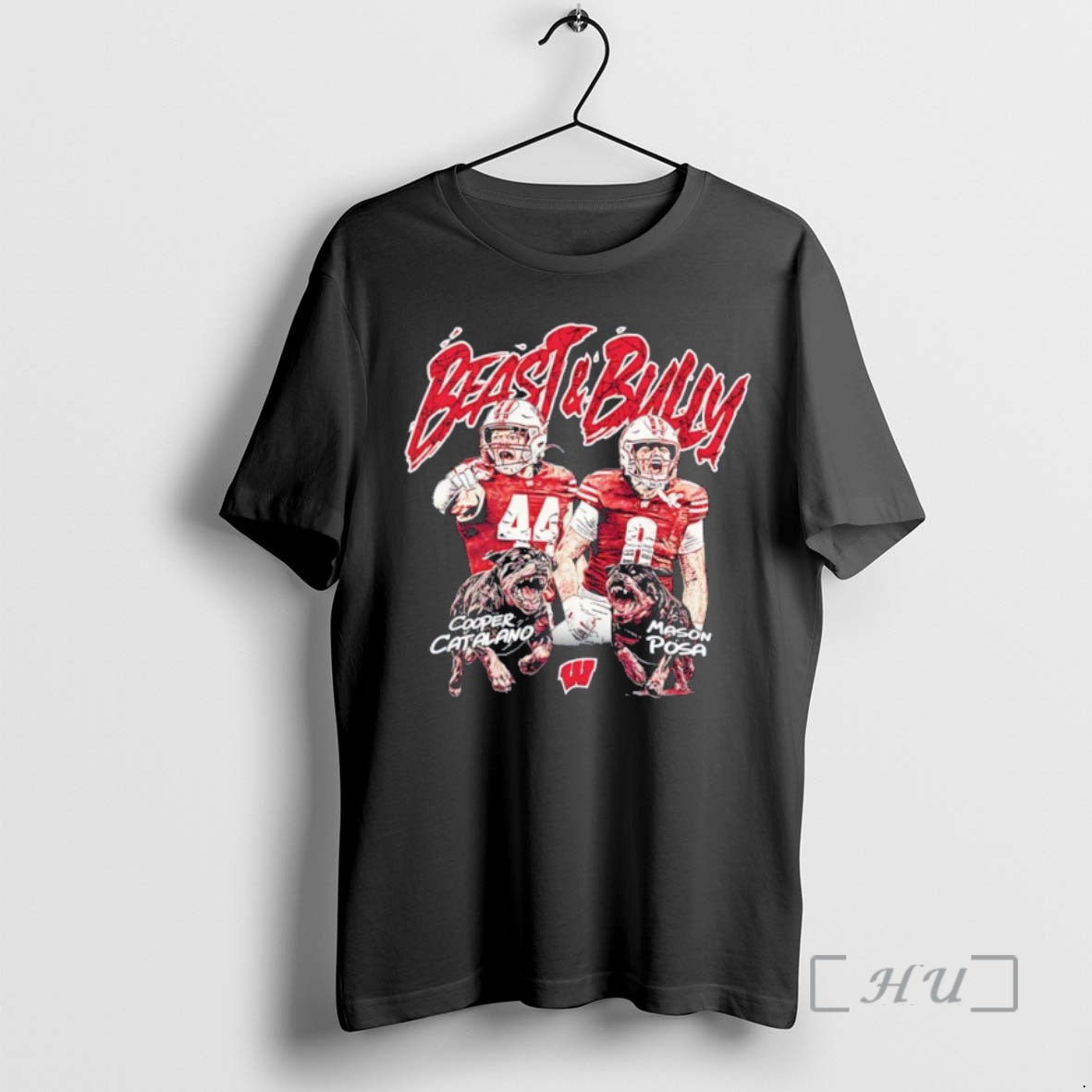 Officials Mason Posa Cooper Catalano Beast Bully Wisconsin Badgers Ncaa Football Premium T Shirts Sweater