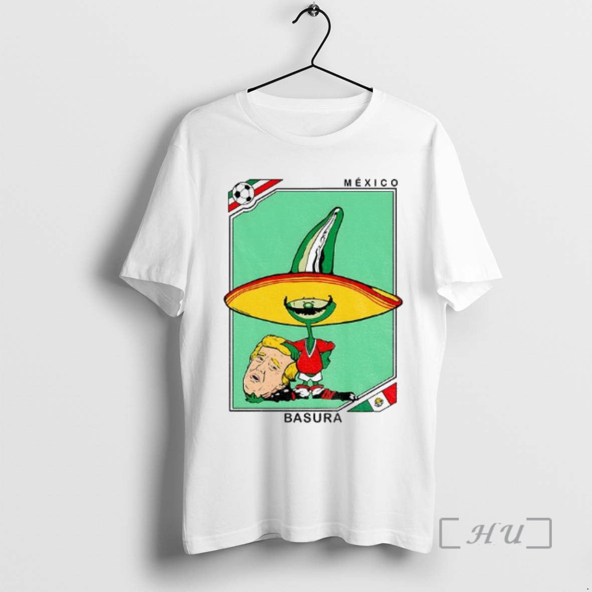 Officials Mexico Pique And Trump Head Football Flag