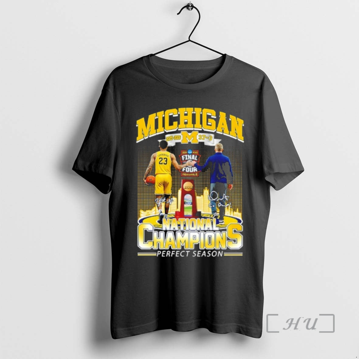 Officials Michigan Wolverines 2025 2026 37 3 National Champions Perfect Season Signatures Premium T Shirts