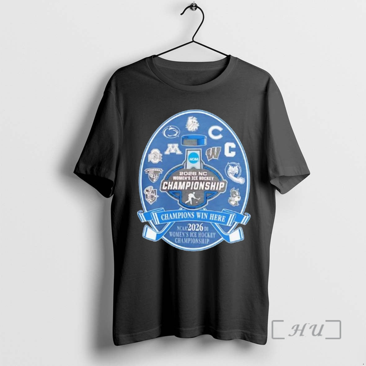 Officials Ncaa Di Womens Ice Hockey Championship 2026 Champions Win Here Premium T Shirts Sweater