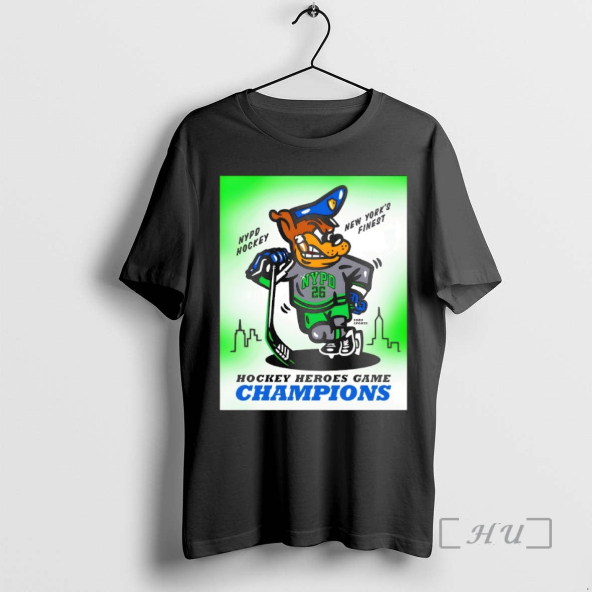 Officials New Yorks Finest Nypd Hockey Heroes Game Champions Cartoon