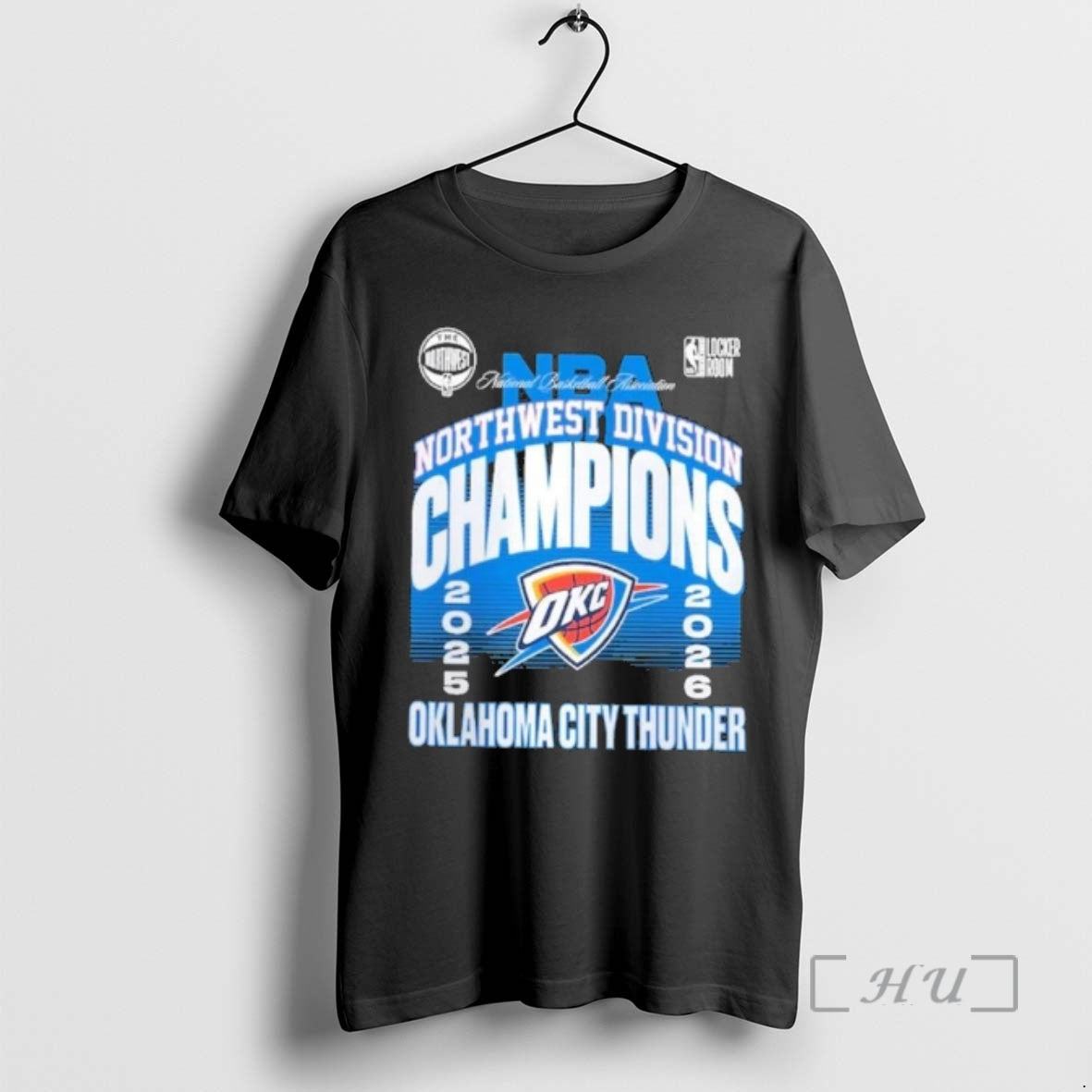 Officials Oklahoma City Thunder 2026 Nba Northwest Division Champions Locker Room Premium T Shirts Sweater