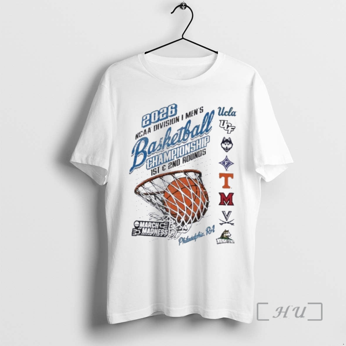 Officials Philadelphia Pa 2026 Ncaa Di Mens Basketball Championship 1st 2nd Rounds Premium T Shirts