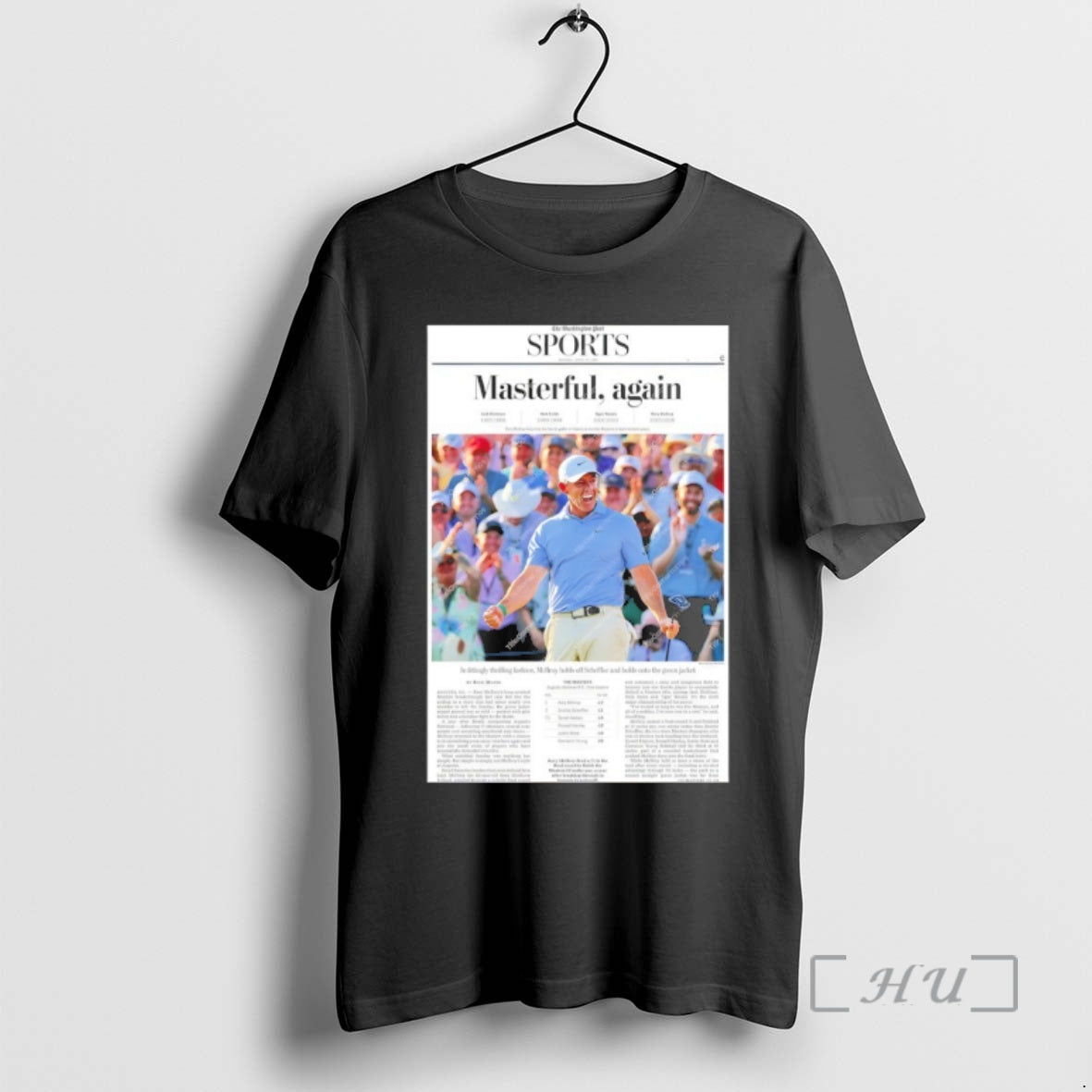 Officials Rory Mcilroy Repeat Victory Framed Newspaper 2026 Masters Tournament Masterful Premium T Shirts Sweater