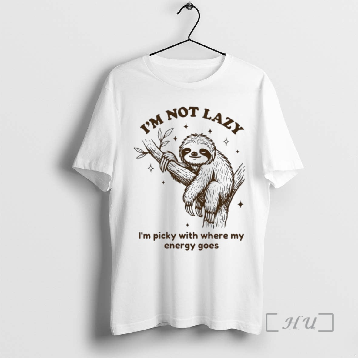 Officials Sloth Im Not Lazy Im Picky With Where My Energy Goes Premium T Shirts