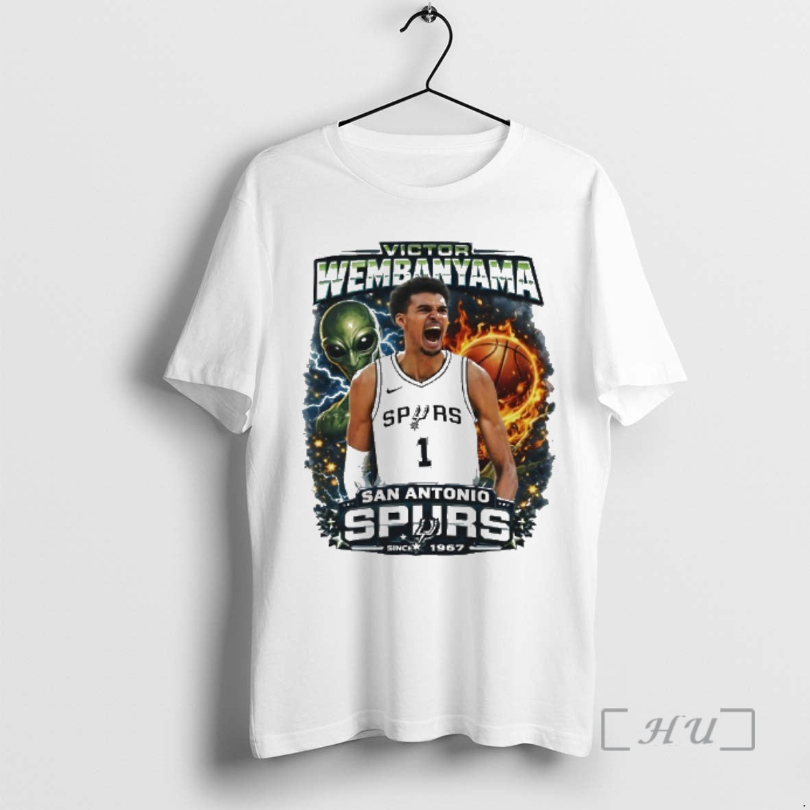 Officials The Alien Victor Wembanyama The Alien San Antonio Spurs Since 1967 Premium T Shirts