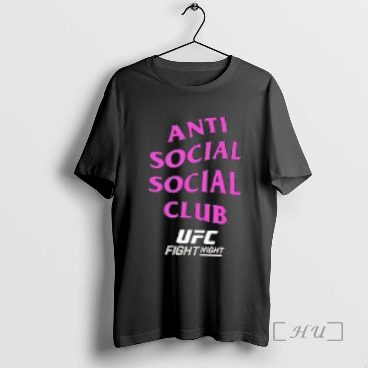 Officials Ufc Fight Night X Anti Social Social Club 2 Sided Premium T Shirts Sweater