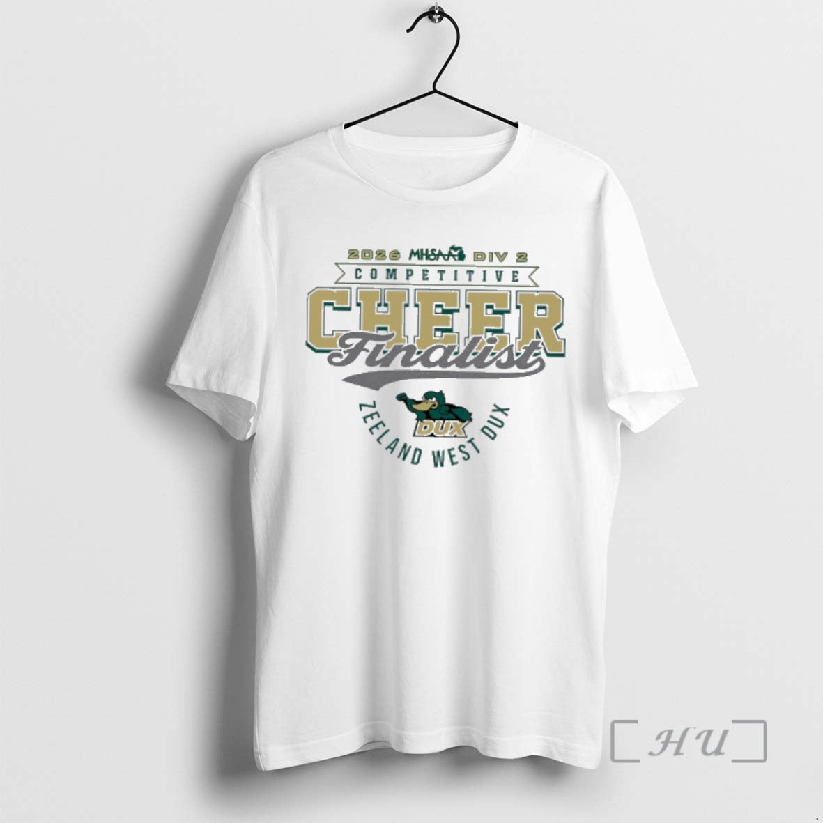 Officials Zeeland West Dux 2026 Mhsaa Division 2 Competitive Cheer Finalist Premium T Shirts Sweater