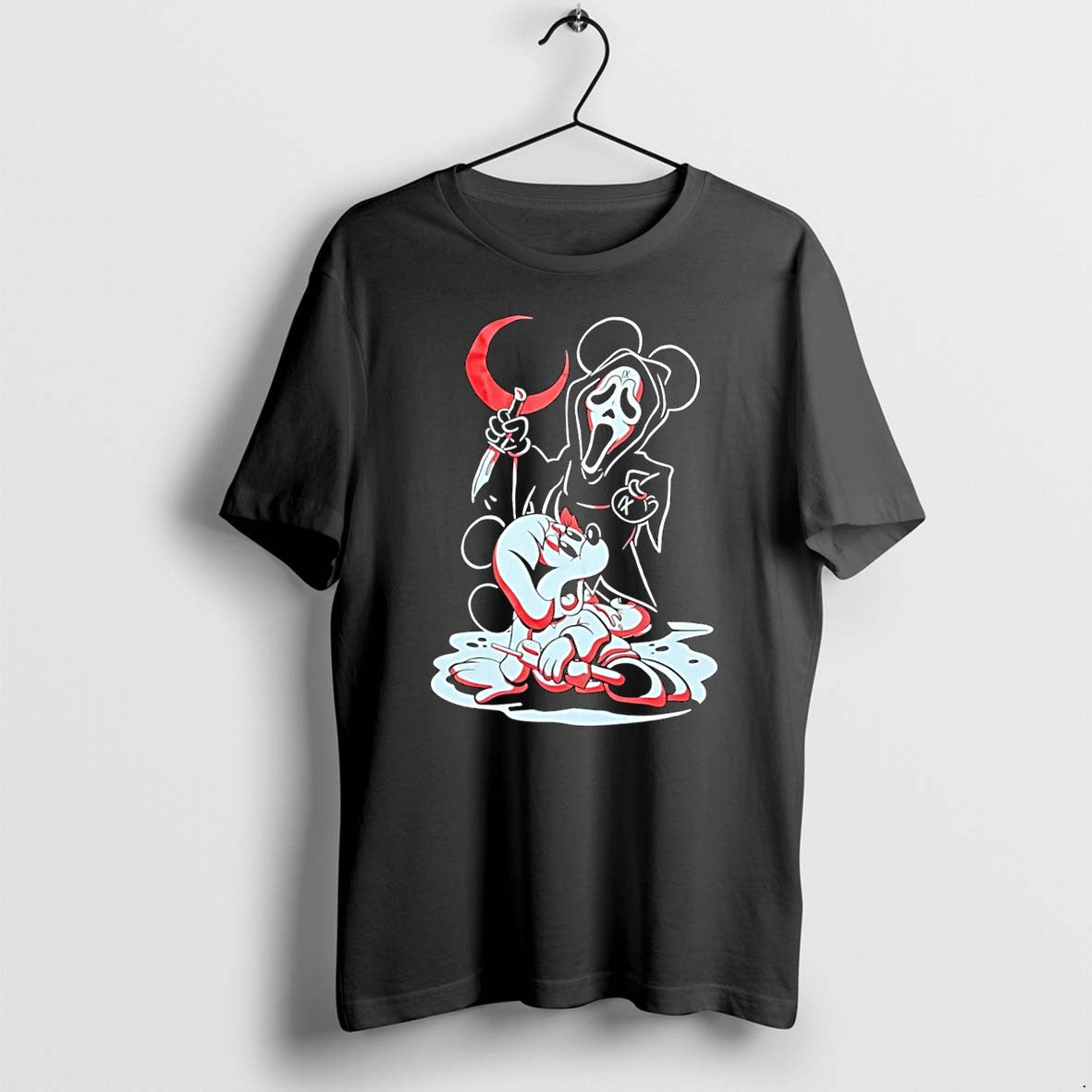 Original Ix Mickey Mouse Ghostface Killer Scream Horror Movie Black Tshirts Jpg
