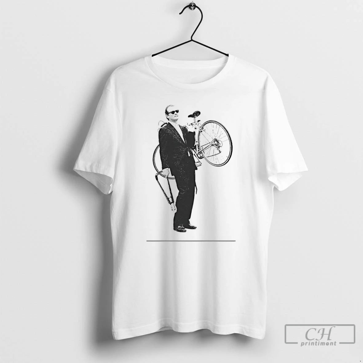 Premium Bill Murray Carrying A Bicycle In Rushmore