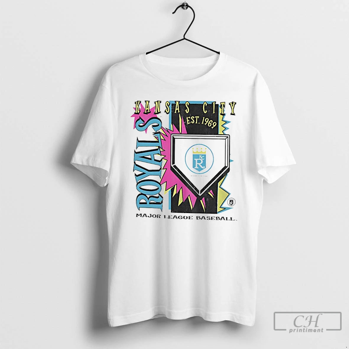 Premium Kansas City Royals 1969 Mlb Cooperstown Neon Field Shock