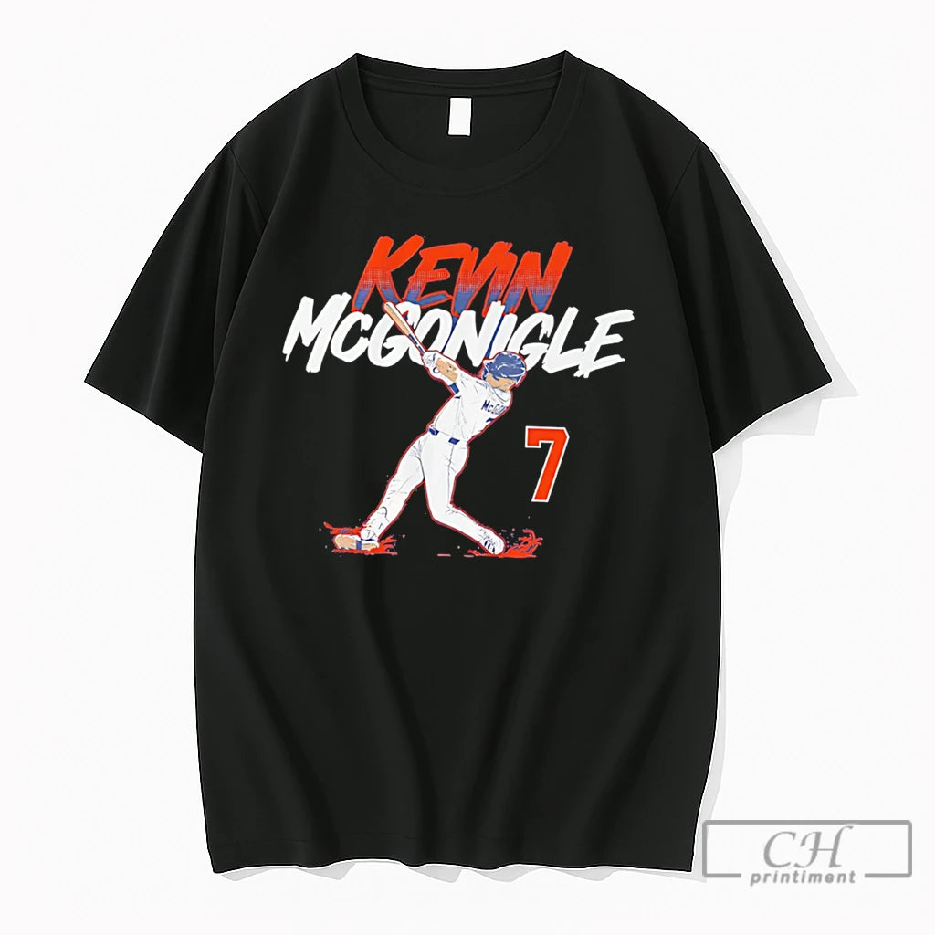 Premium Kevin Mcgonigle Detroit Tigers Slugger Swing Number Tee