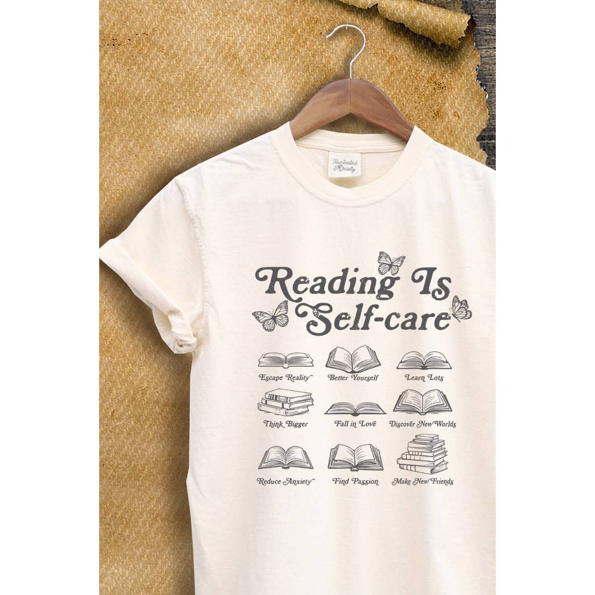 Reading Is Self Care Vintage Graphic Tee