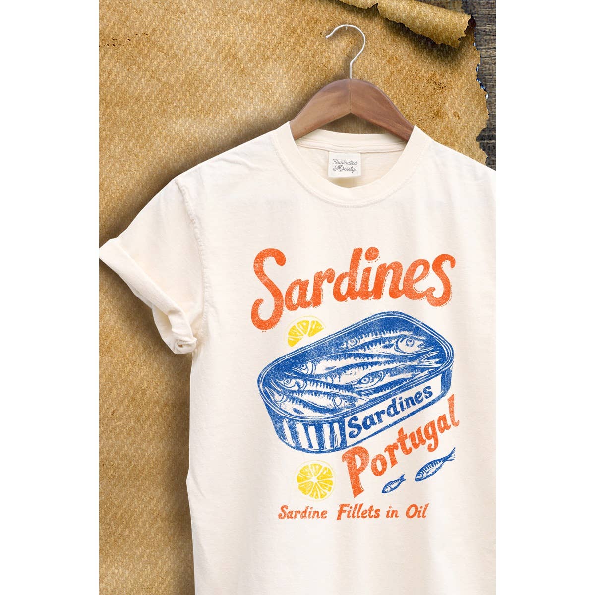 Sardines Portugal Graphic Vintage Graphic Tee