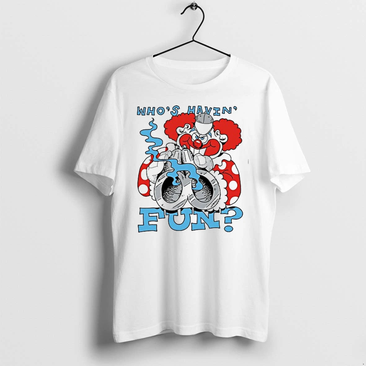 Clown Holding A Gun Whos Havin Fun 0 Tshirts Sweater
