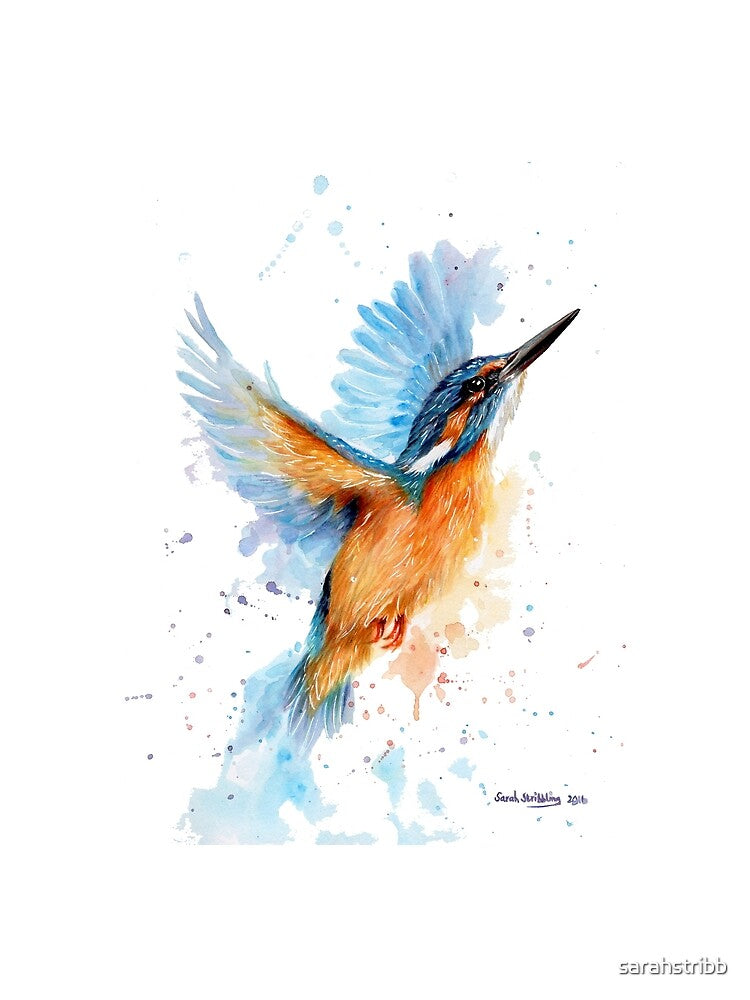 Kingfisher watercolour by sarahstribb