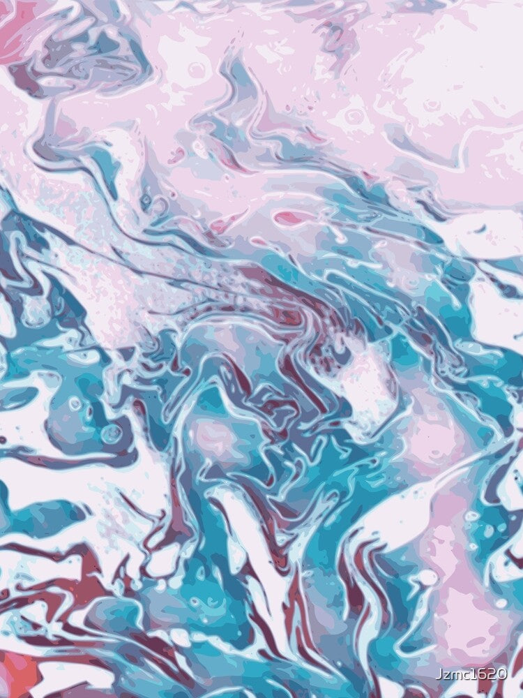 Cotton Candy - pink blue abstract swirls by JaycraveDesigns