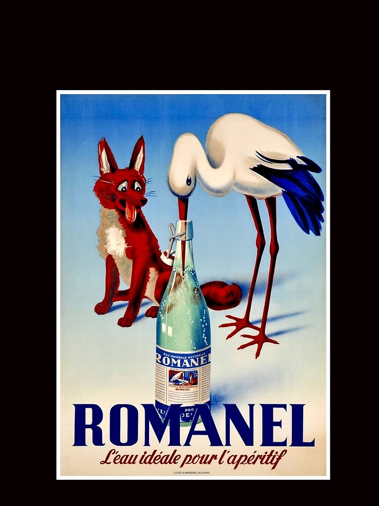 ROMANEL : Vintage Bottled Water Advertising Print by posterbobs