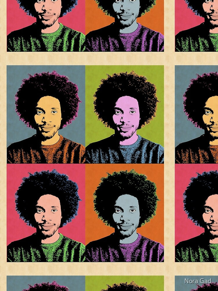 Custom Andy Warhol portrait by Nora Gad