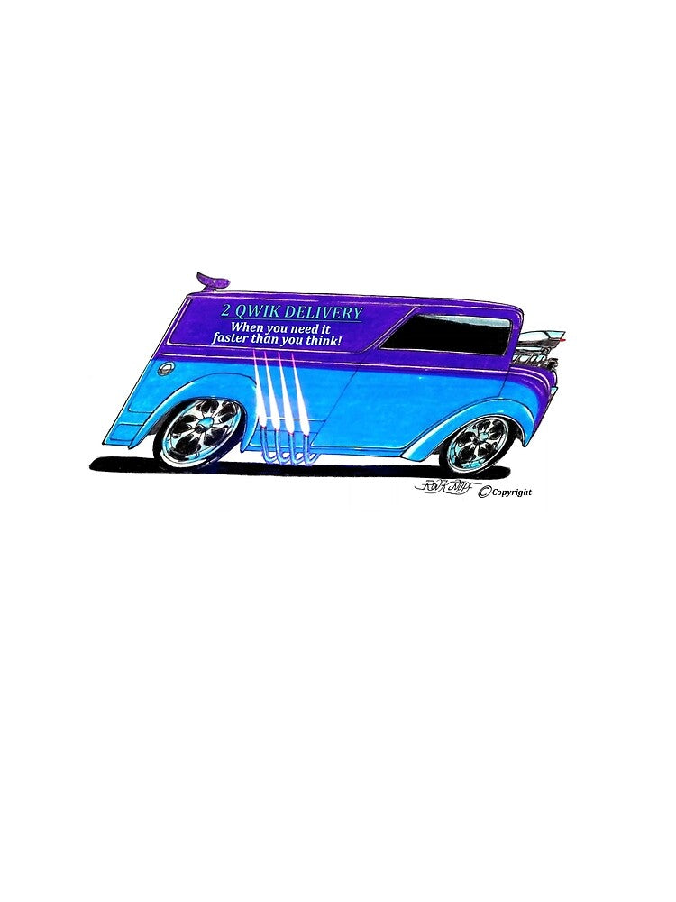 Hot Rod Art // 2 QWIK DELIVERY by Imagin8er